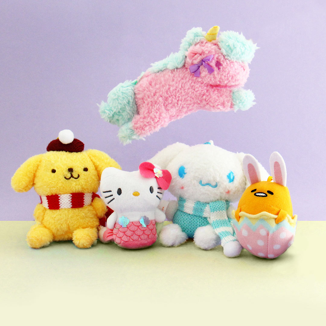 sanrio plush keychains