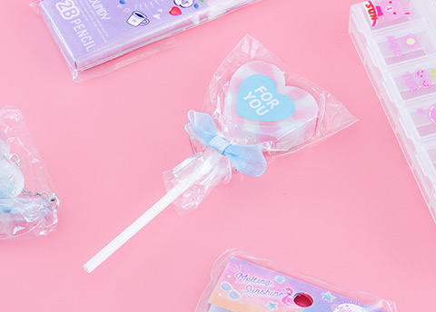 Sweet Heart Lollipop Eraser