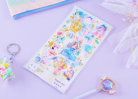 Shiny Galaxy & Magical Girl Washi Stickers