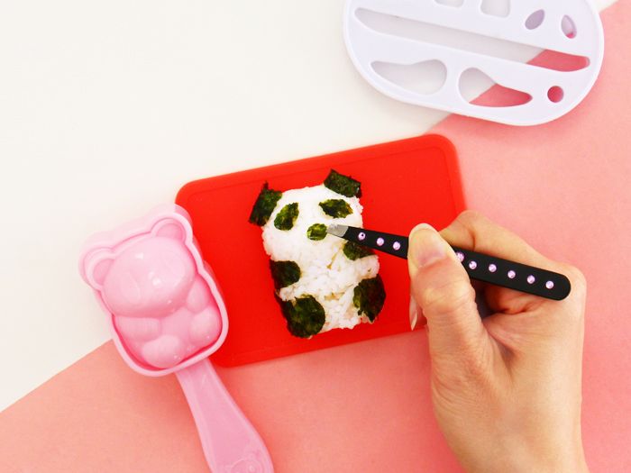 Panda Bento Rice Mold Tutorial