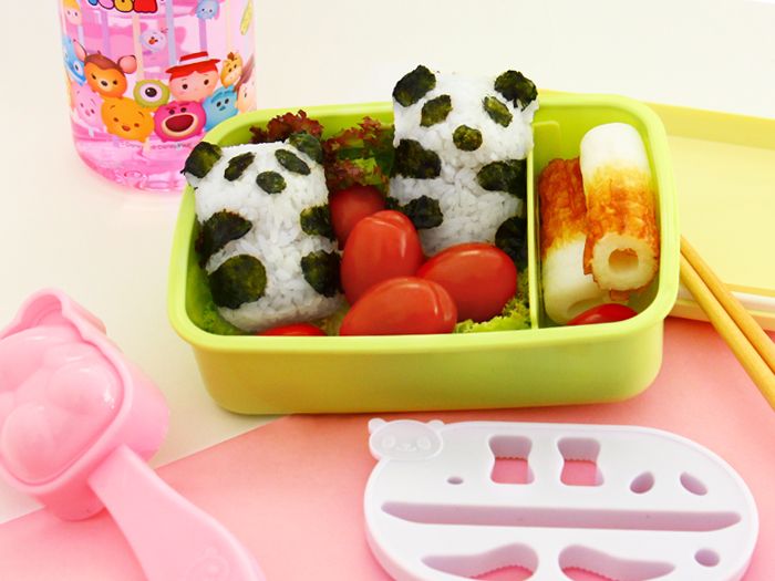 Panda Bento Rice Mold Tutorial