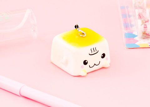 Squishy Tofu Charm