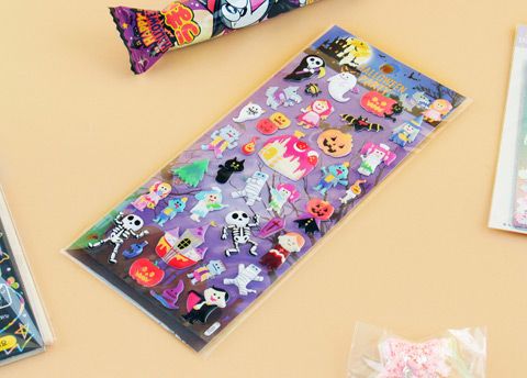 Kawaii Halloween Party Stickers