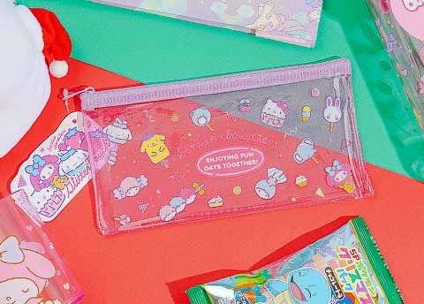 Sanrio Characters Glitter Pouch
